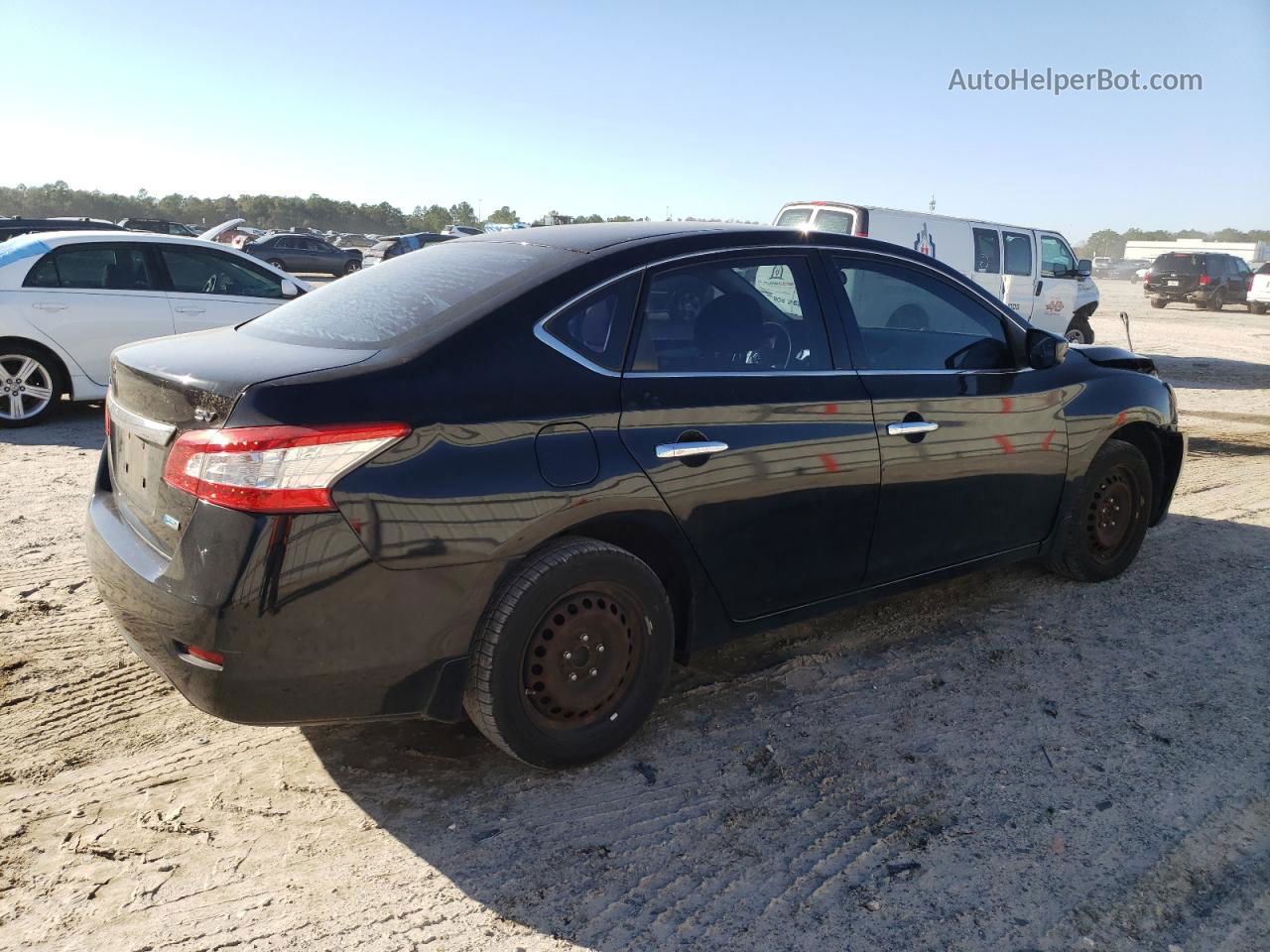 2014 Nissan Sentra S Черный vin: 3N1AB7AP7EY326025