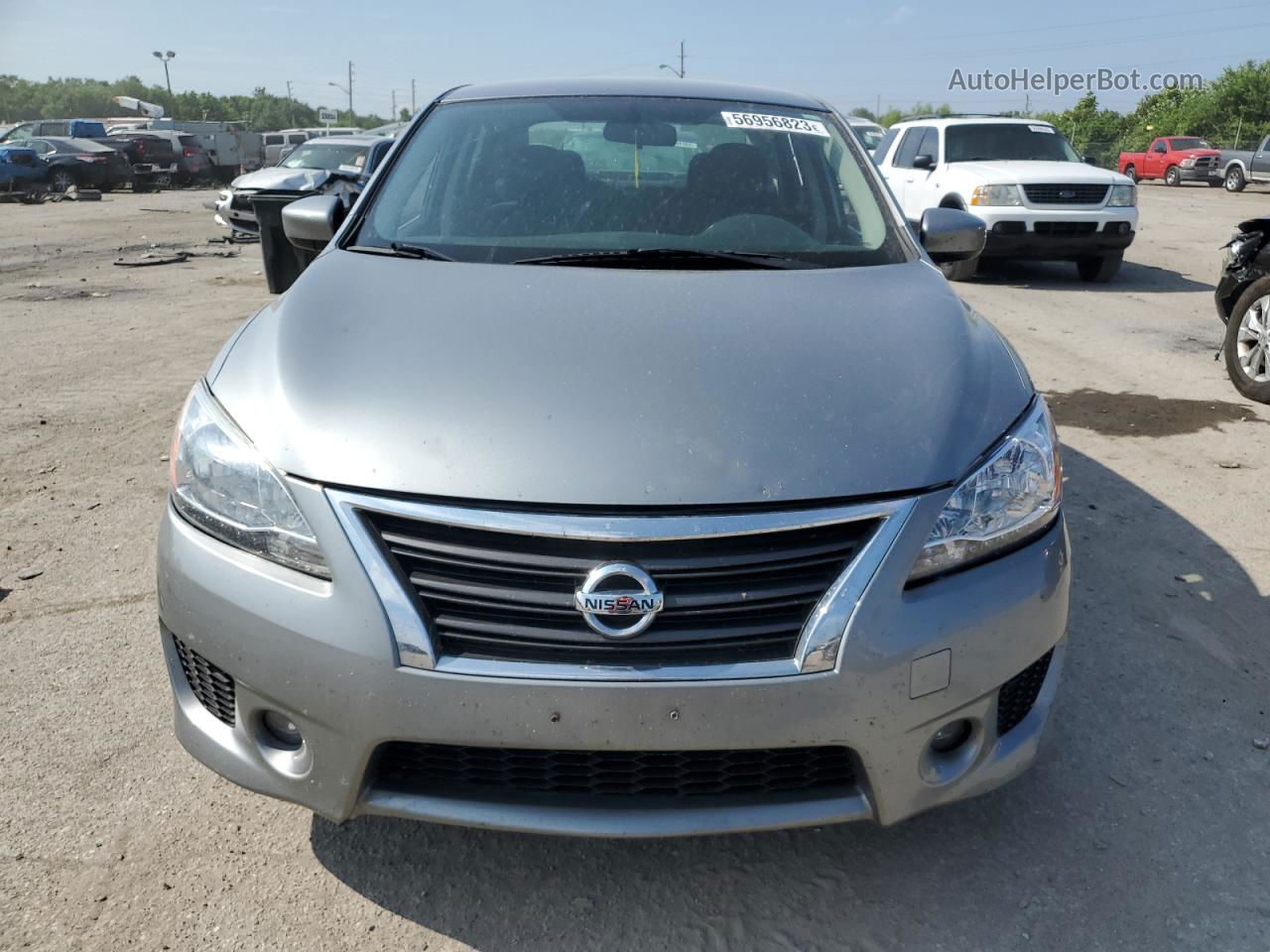 2014 Nissan Sentra S Gray vin: 3N1AB7AP7EY334030