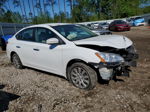 2014 Nissan Sentra S White vin: 3N1AB7AP7EY334898