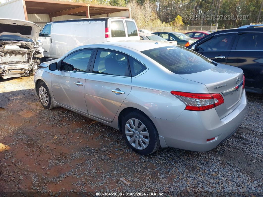 2015 Nissan Sentra Sv Silver vin: 3N1AB7AP7FL644192