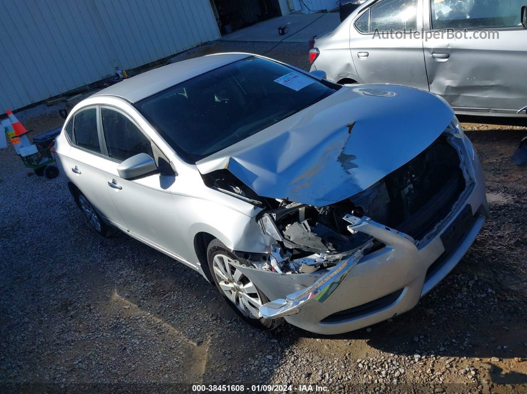 2015 Nissan Sentra Sv Silver vin: 3N1AB7AP7FL644192