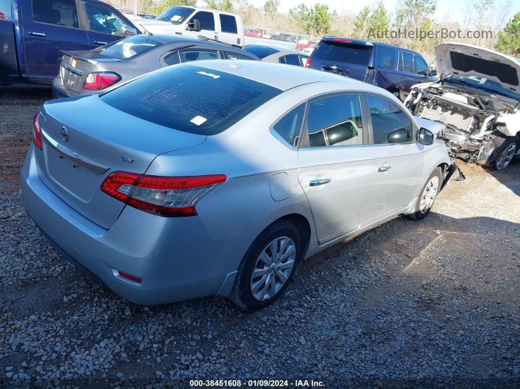 2015 Nissan Sentra Sv Silver vin: 3N1AB7AP7FL644192