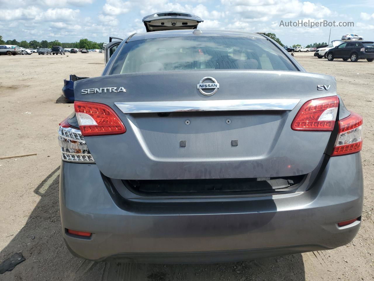 2015 Nissan Sentra S Gray vin: 3N1AB7AP7FL652129