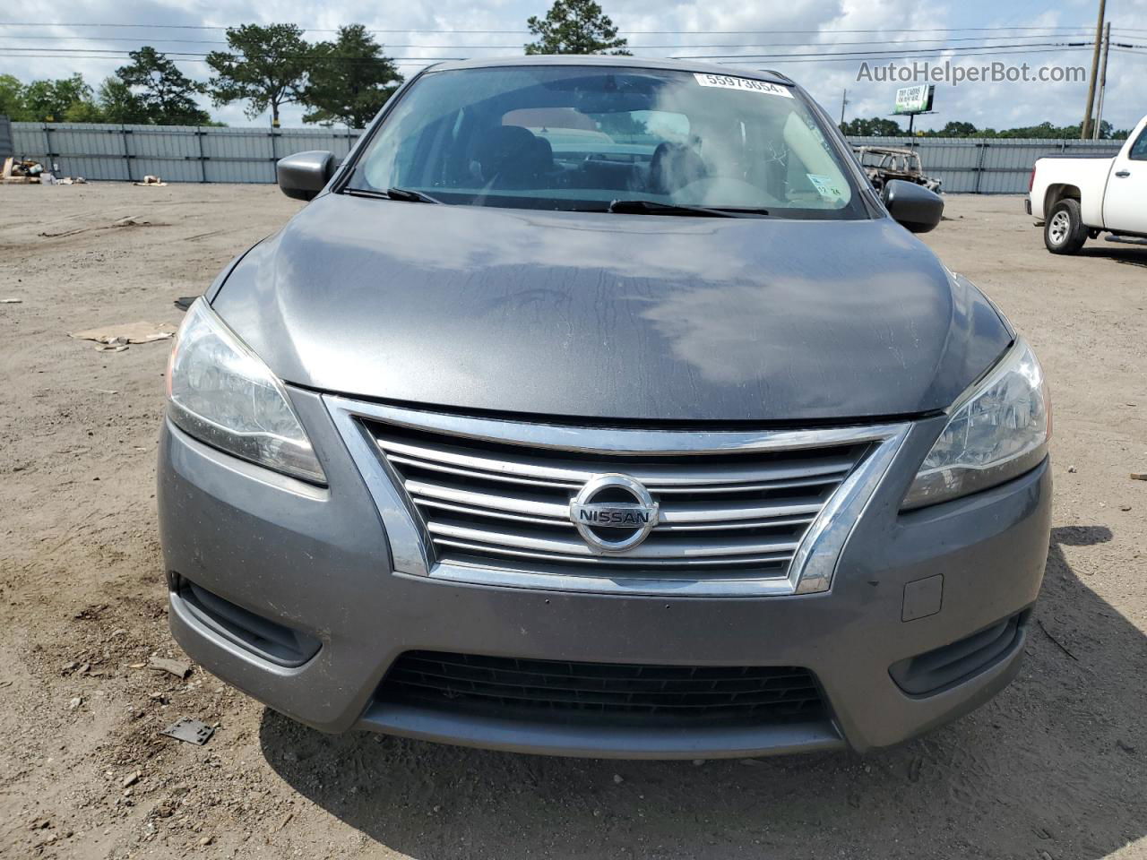 2015 Nissan Sentra S Gray vin: 3N1AB7AP7FL652129