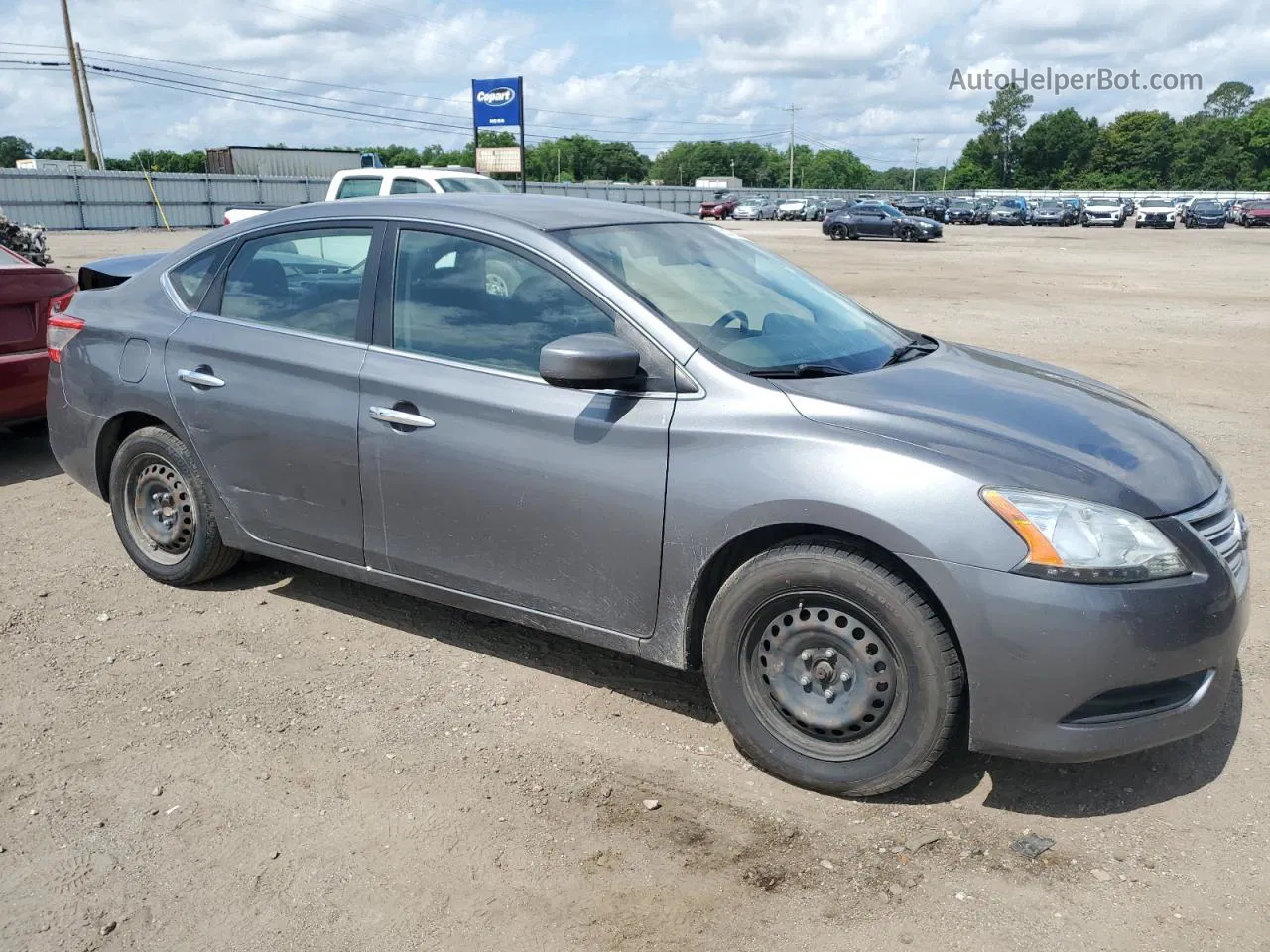 2015 Nissan Sentra S Gray vin: 3N1AB7AP7FL652129