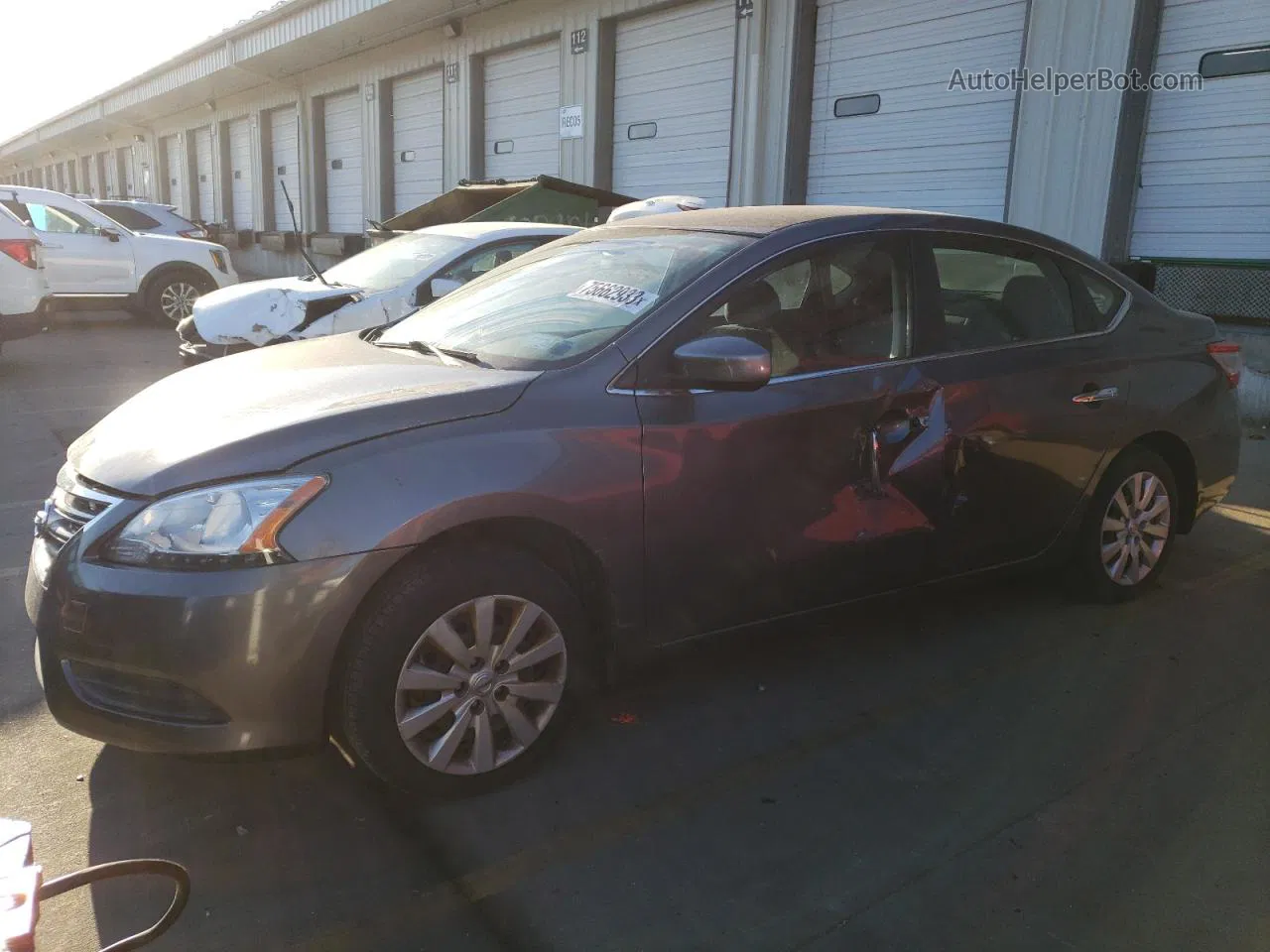 2015 Nissan Sentra S Charcoal vin: 3N1AB7AP7FL683610