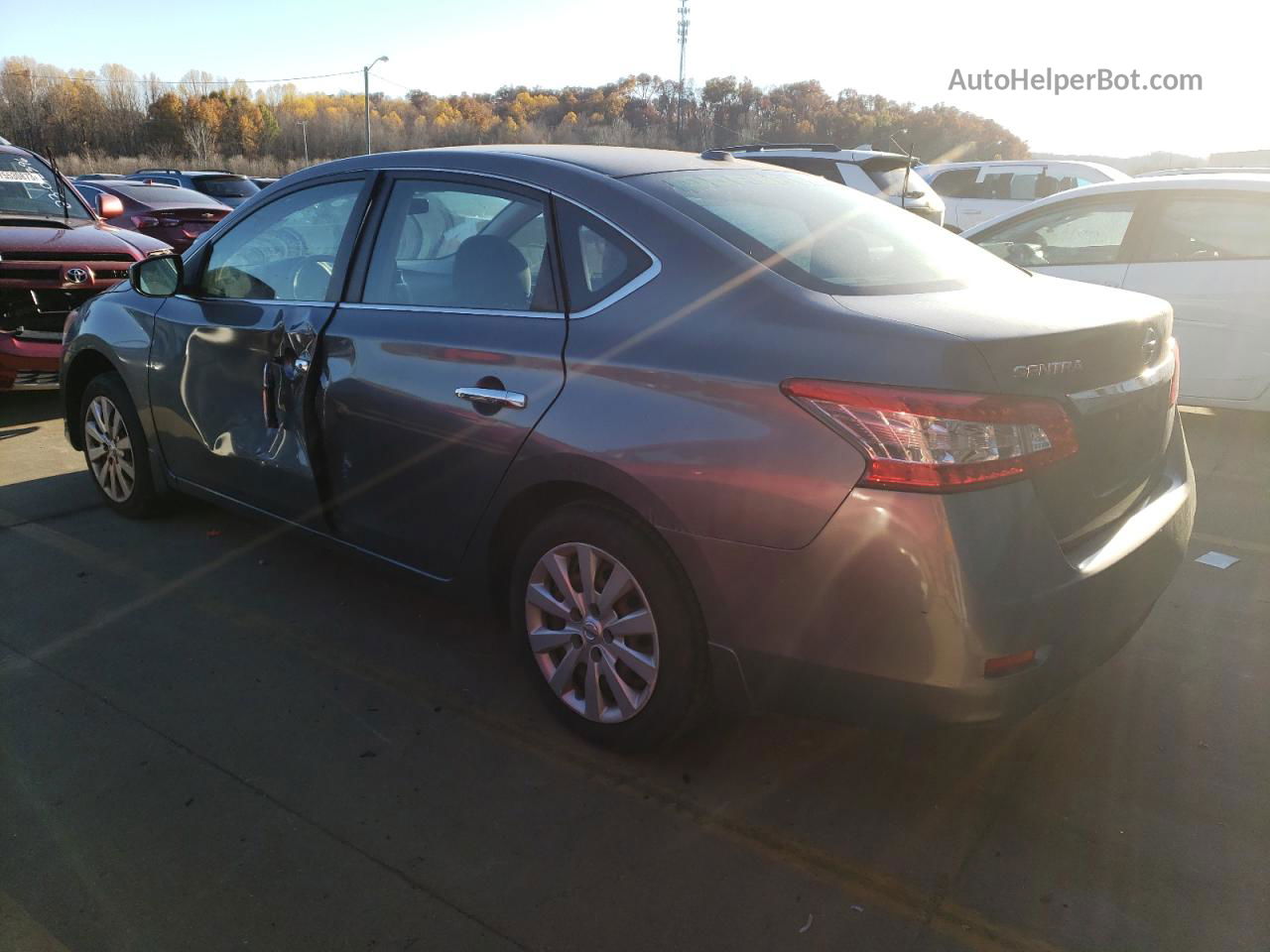 2015 Nissan Sentra S Charcoal vin: 3N1AB7AP7FL683610