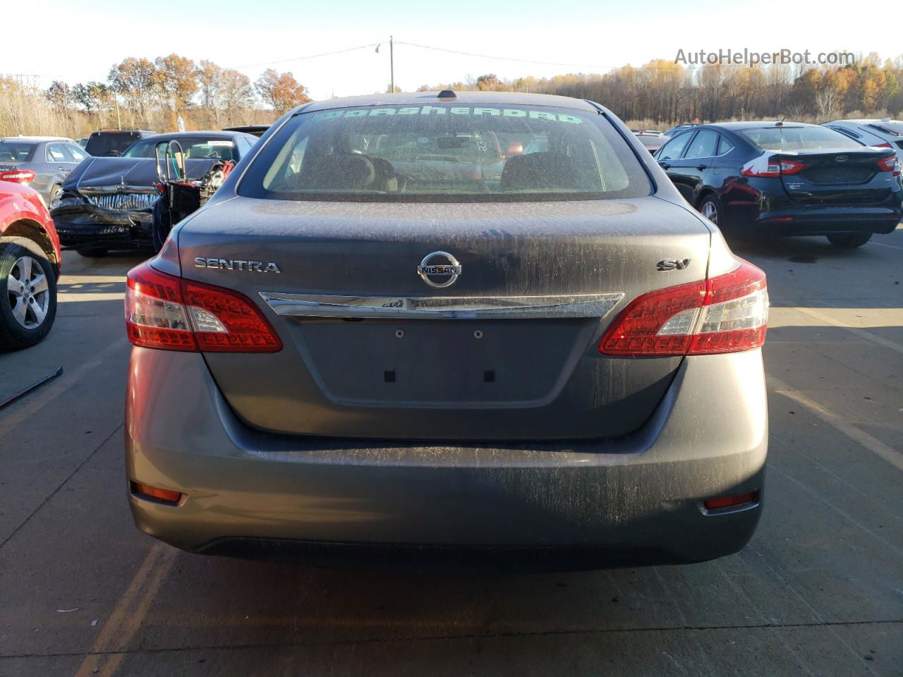 2015 Nissan Sentra S Charcoal vin: 3N1AB7AP7FL683610