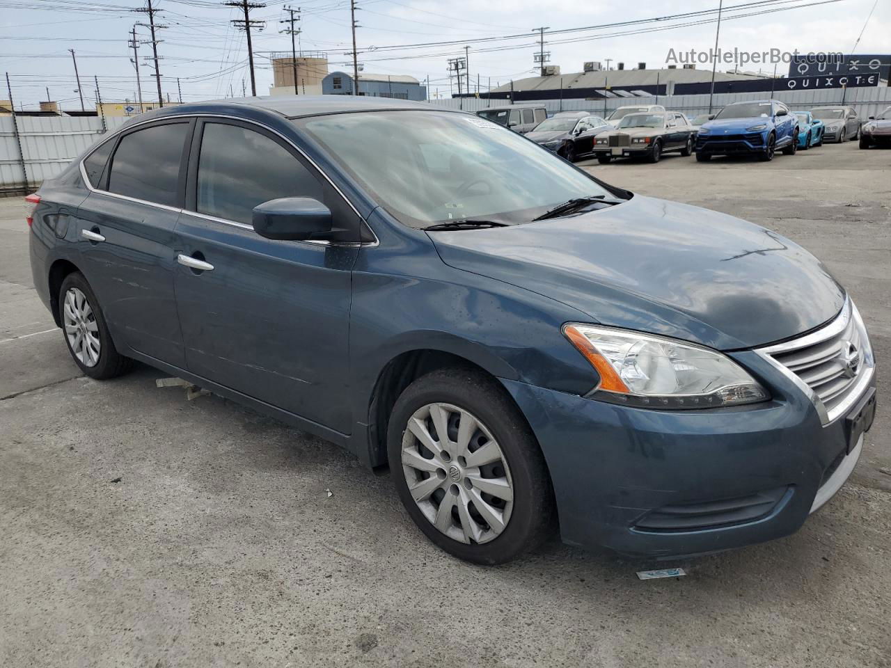 2015 Nissan Sentra S Blue vin: 3N1AB7AP7FL688726