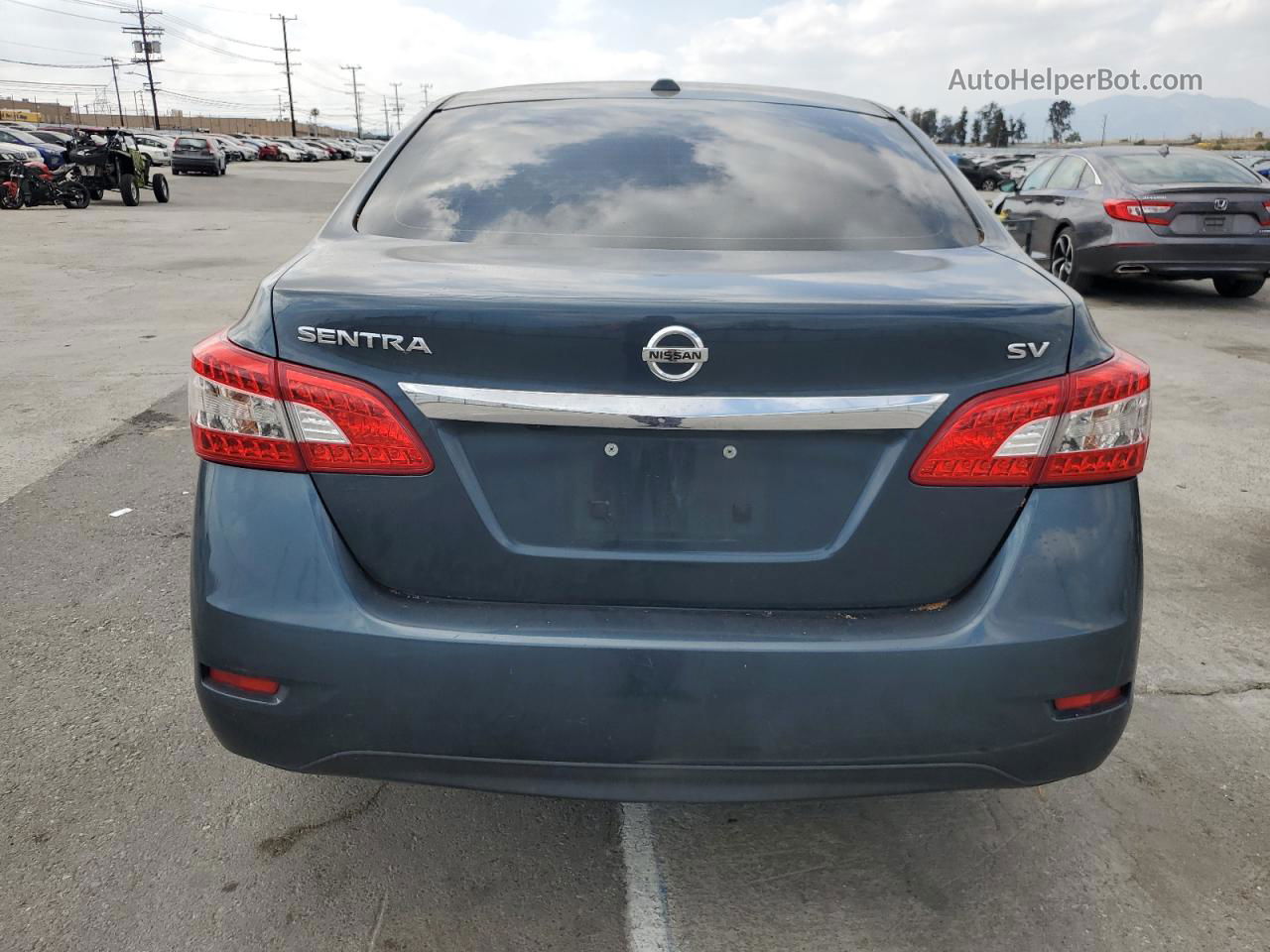 2015 Nissan Sentra S Blue vin: 3N1AB7AP7FL688726