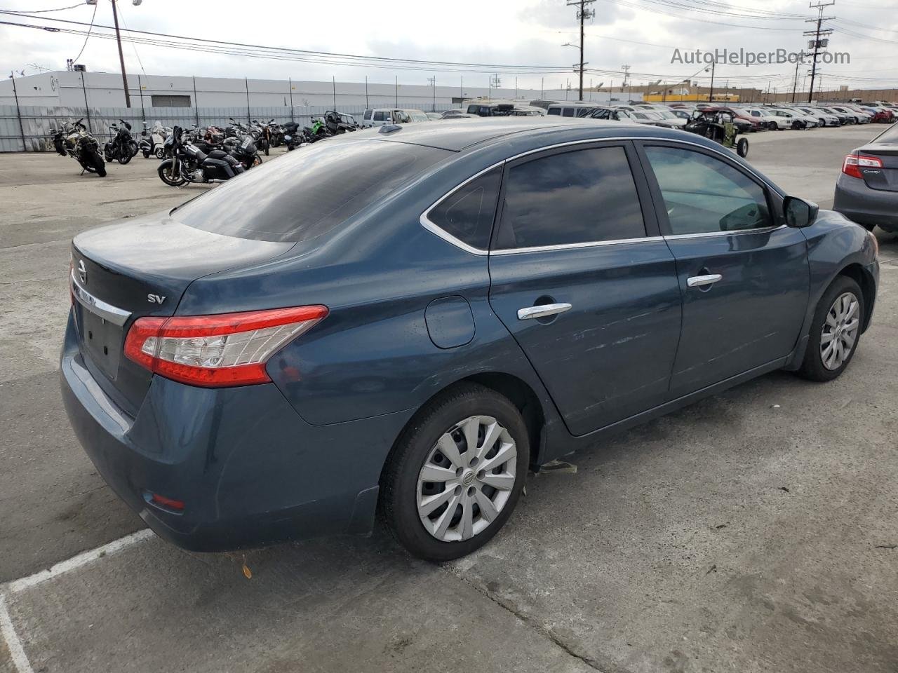 2015 Nissan Sentra S Blue vin: 3N1AB7AP7FL688726