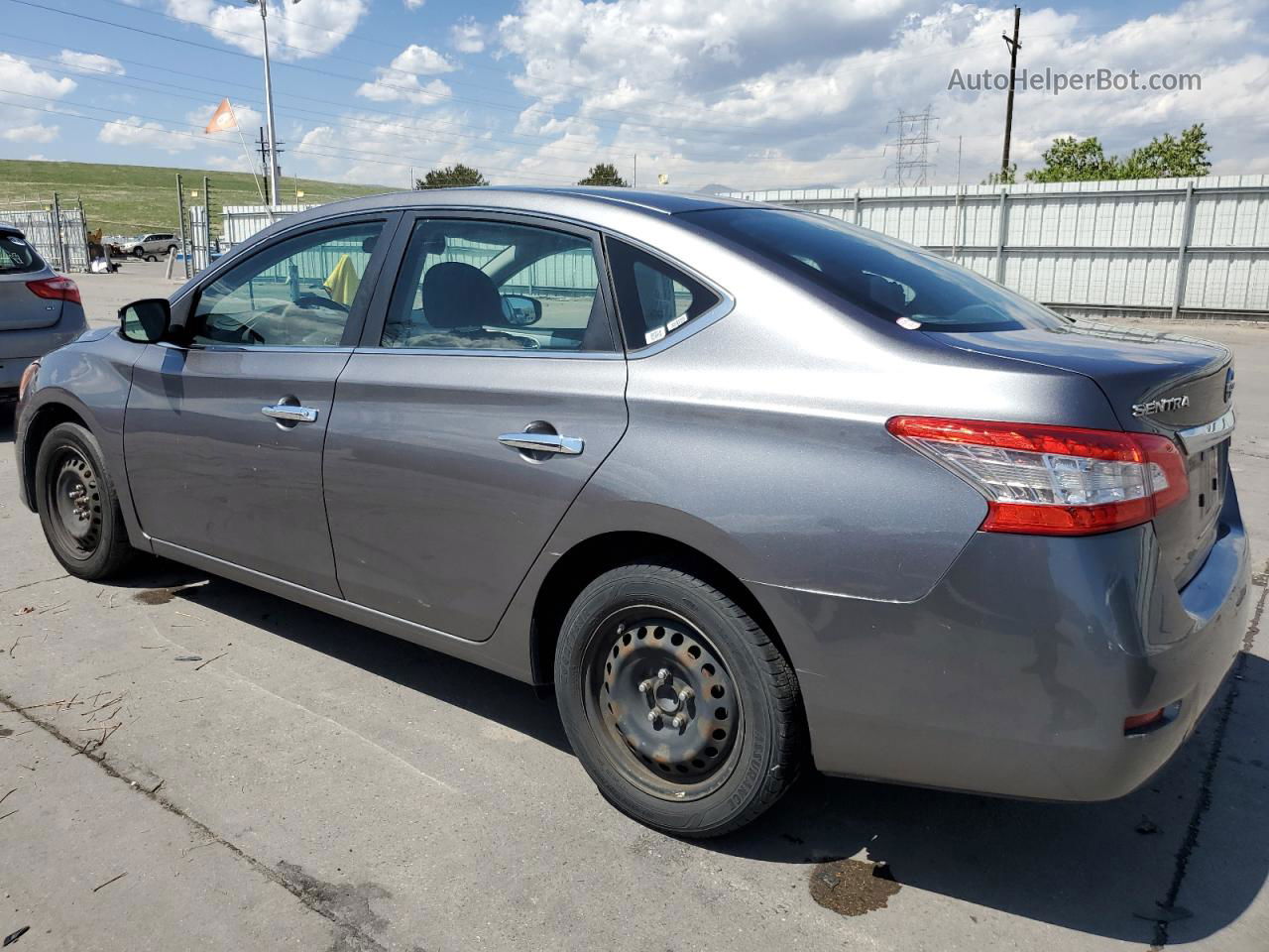 2015 Nissan Sentra S Gray vin: 3N1AB7AP7FY237086