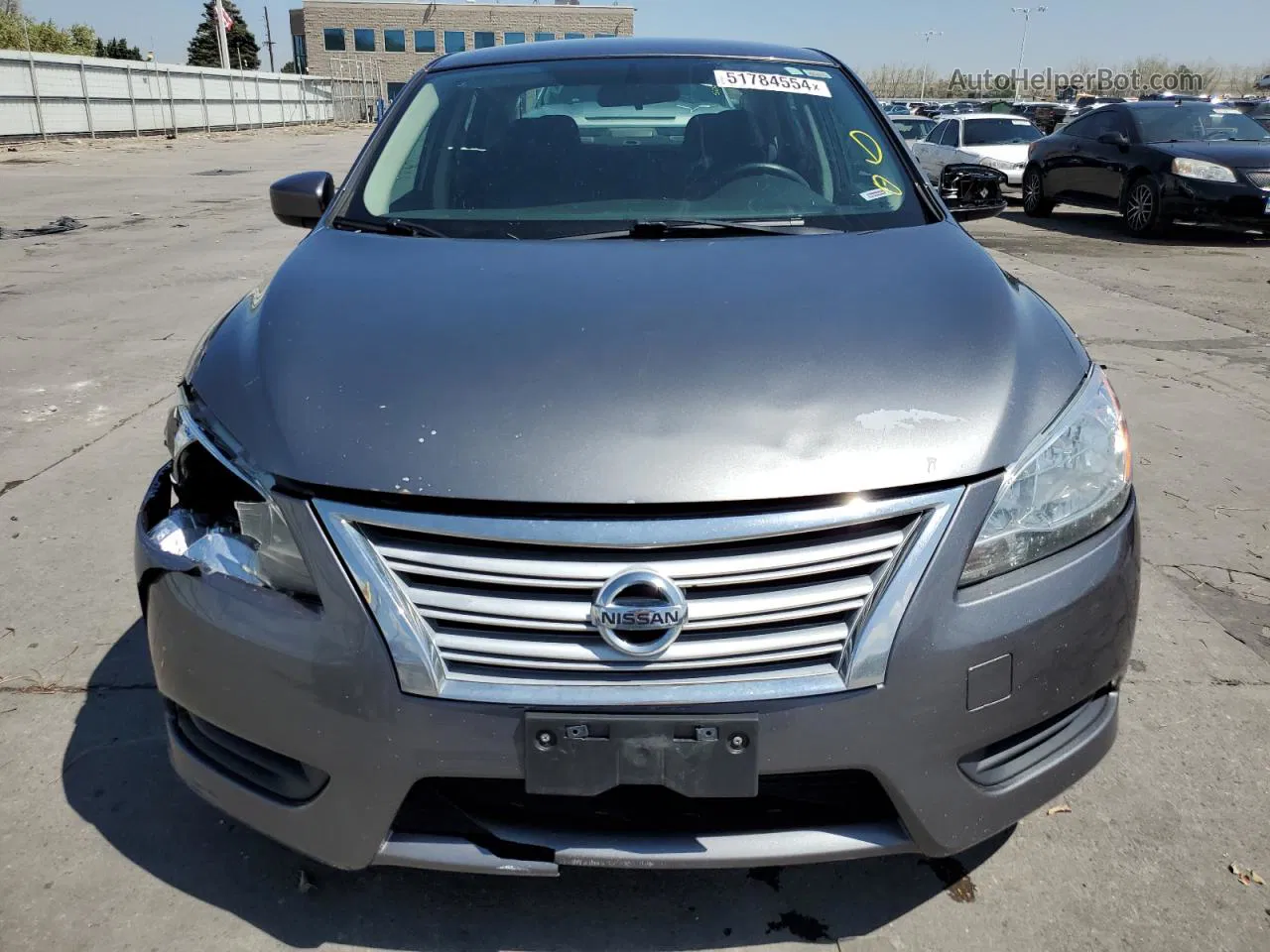 2015 Nissan Sentra S Gray vin: 3N1AB7AP7FY237086