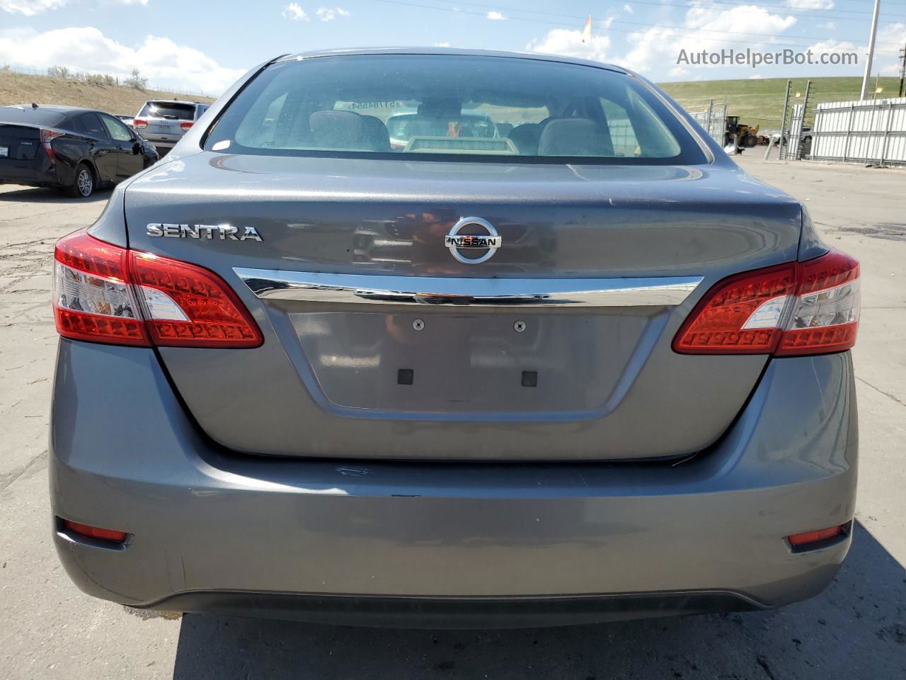 2015 Nissan Sentra S Gray vin: 3N1AB7AP7FY237086