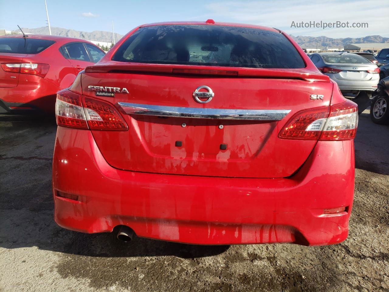 2015 Nissan Sentra S Красный vin: 3N1AB7AP7FY262649