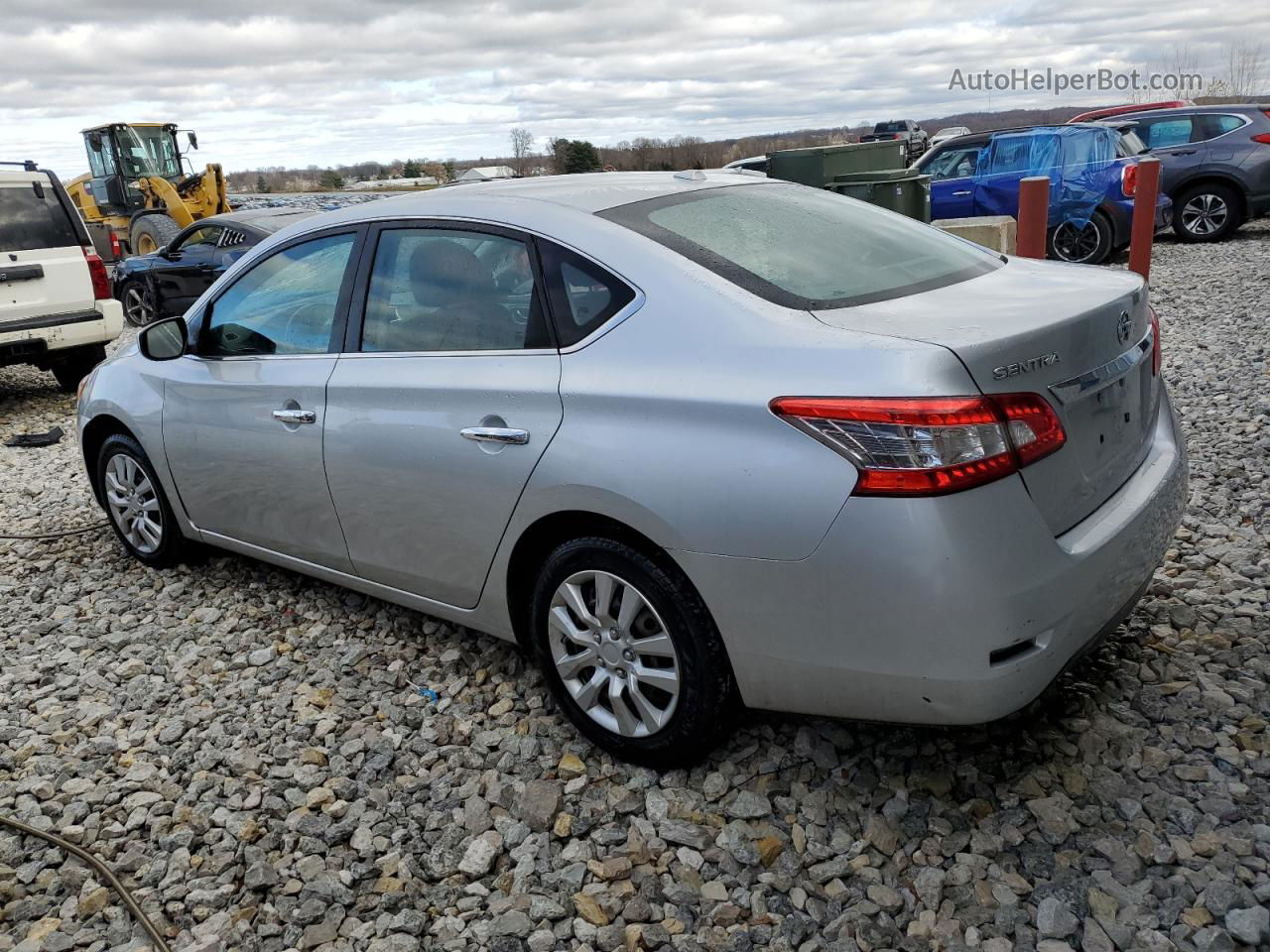 2015 Nissan Sentra S Silver vin: 3N1AB7AP7FY304690