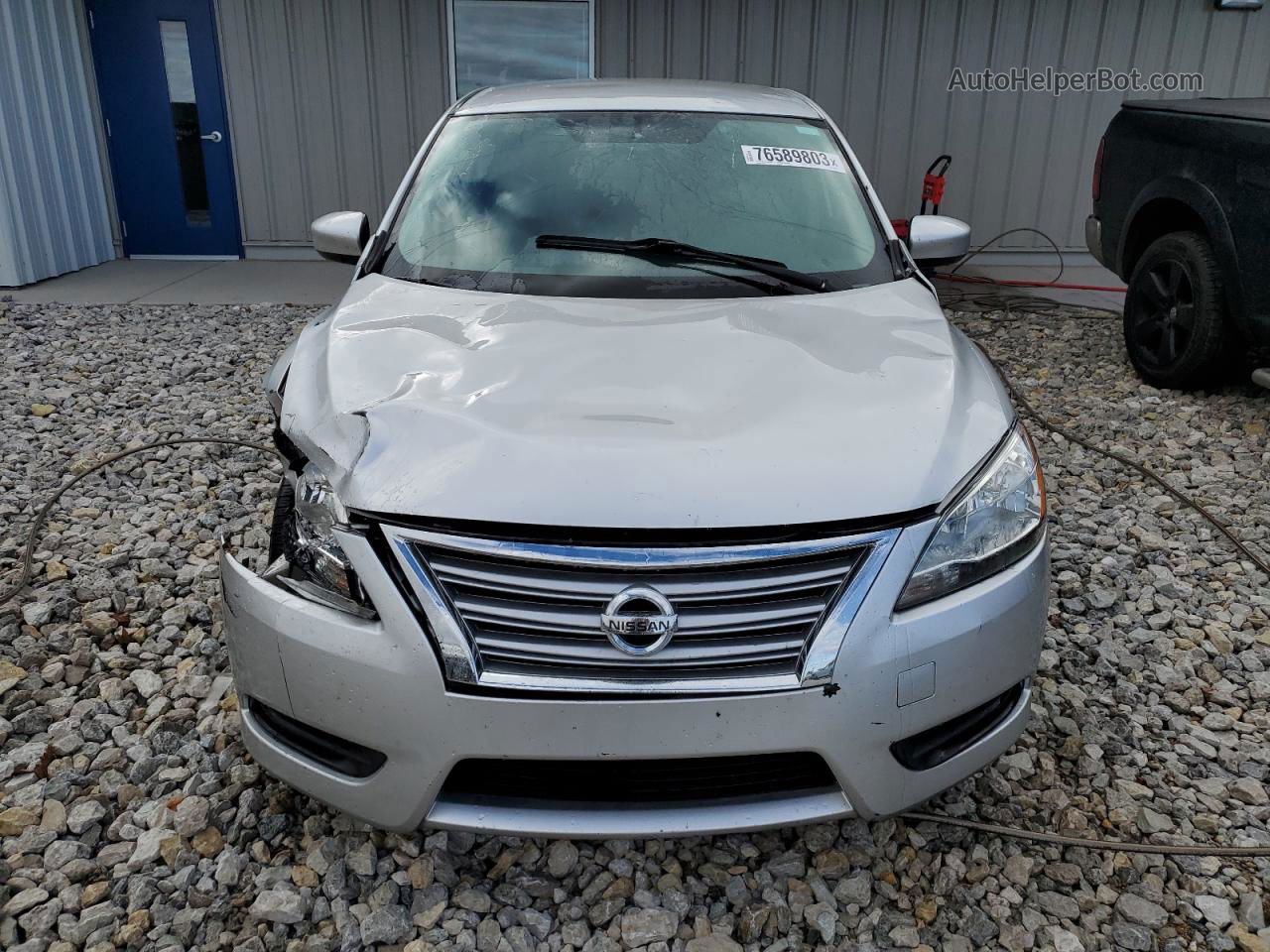 2015 Nissan Sentra S Silver vin: 3N1AB7AP7FY304690