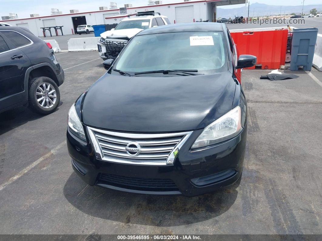 2015 Nissan Sentra S Black vin: 3N1AB7AP7FY320372