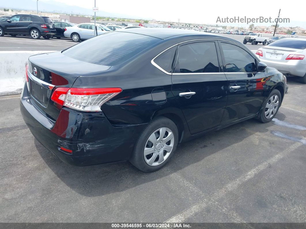 2015 Nissan Sentra S Black vin: 3N1AB7AP7FY320372