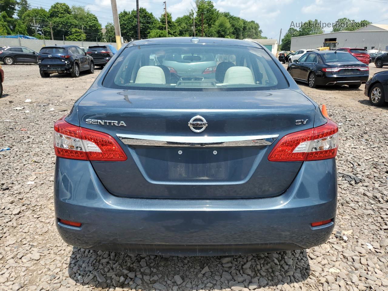 2015 Nissan Sentra S Blue vin: 3N1AB7AP7FY352996