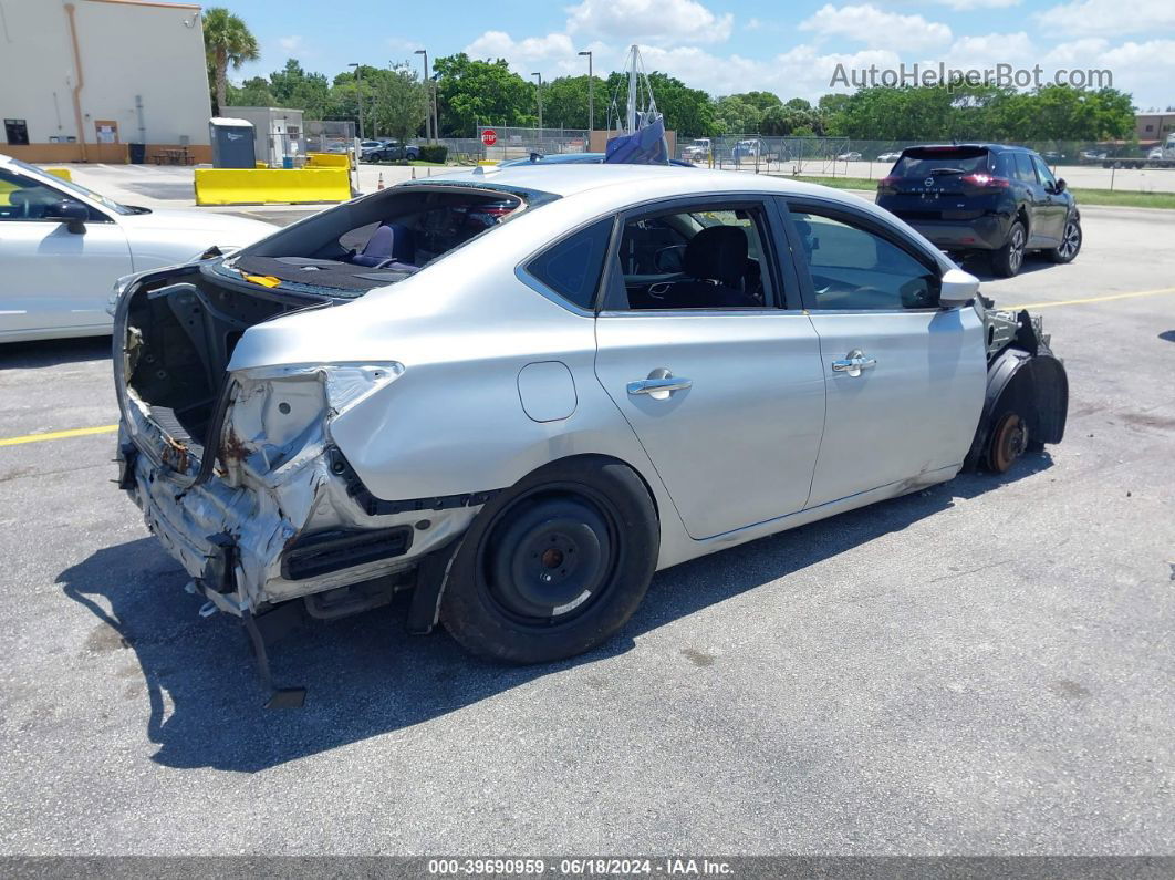 2016 Nissan Sentra Fe+ S/s/sl/sr/sv Silver vin: 3N1AB7AP7GL651743