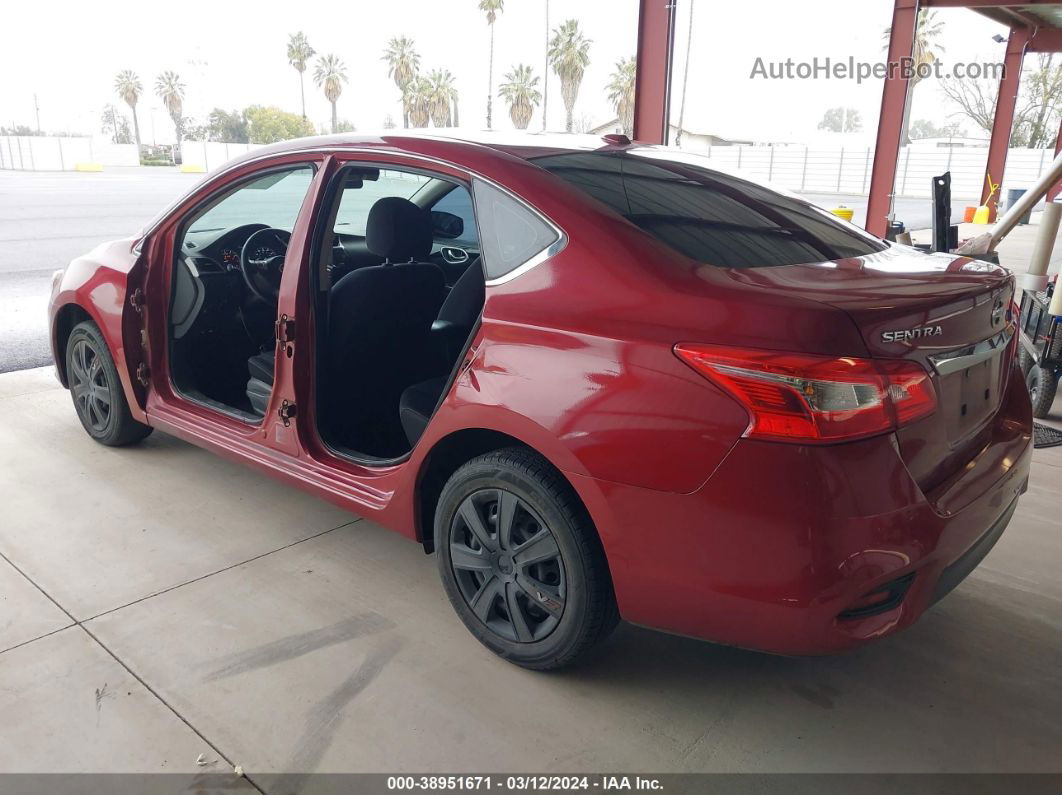 2016 Nissan Sentra Fe+ S/s/sl/sr/sv Burgundy vin: 3N1AB7AP7GL652844