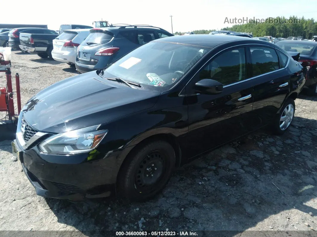 2016 Nissan Sentra Sv Black vin: 3N1AB7AP7GL674018