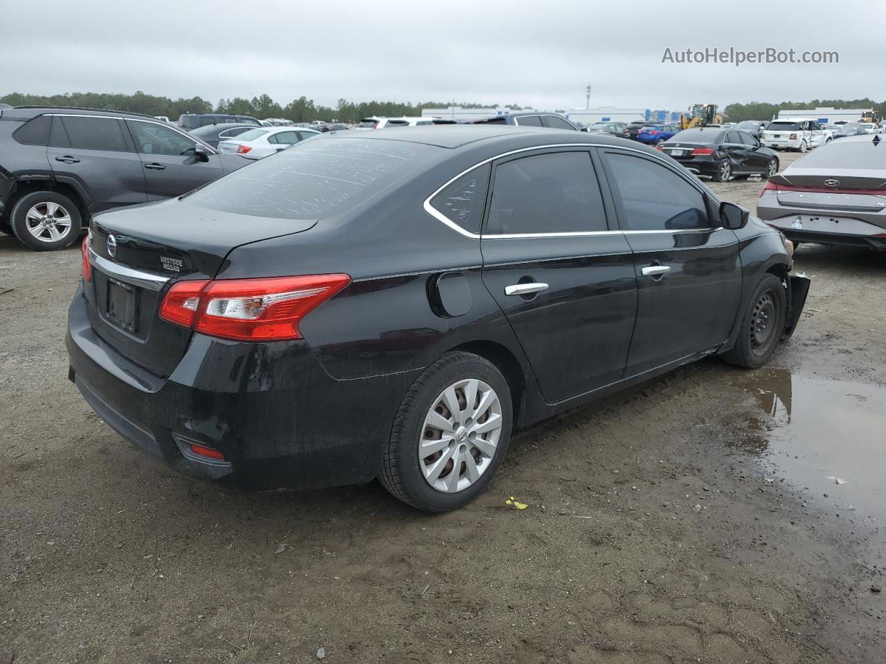 2016 Nissan Sentra S Черный vin: 3N1AB7AP7GY217891