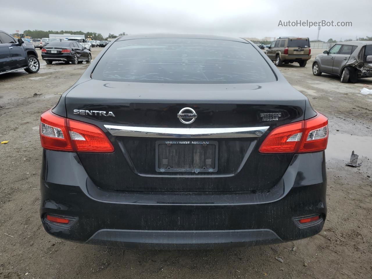 2016 Nissan Sentra S Черный vin: 3N1AB7AP7GY217891