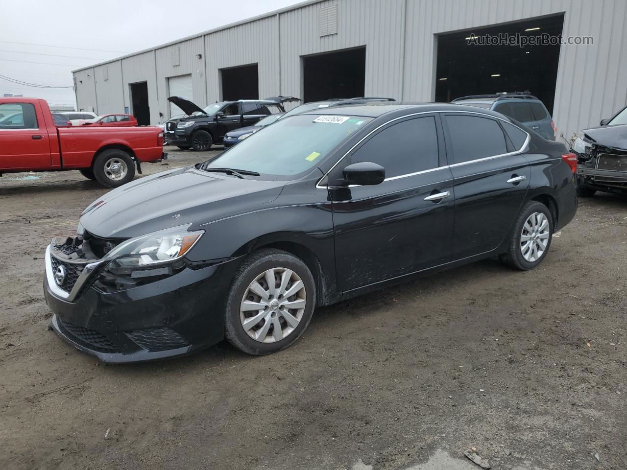 2016 Nissan Sentra S Black vin: 3N1AB7AP7GY217891