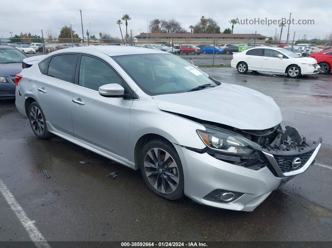 2016 Nissan Sentra Sr Silver vin: 3N1AB7AP7GY258098