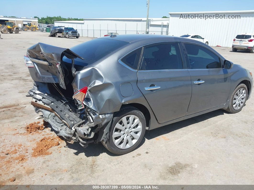 2016 Nissan Sentra Sv Gray vin: 3N1AB7AP7GY262278