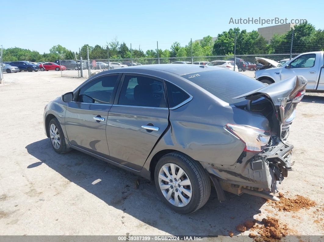 2016 Nissan Sentra Sv Gray vin: 3N1AB7AP7GY262278