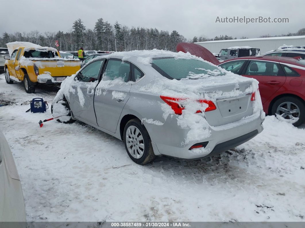 2016 Nissan Sentra Sv Silver vin: 3N1AB7AP7GY268713