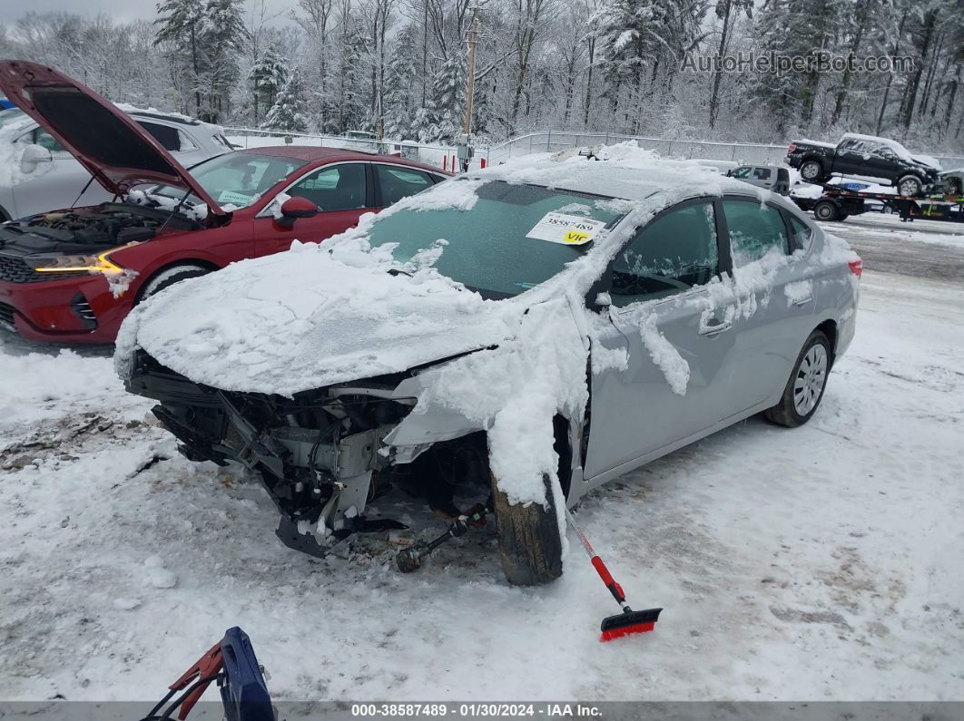 2016 Nissan Sentra Sv Серебряный vin: 3N1AB7AP7GY268713