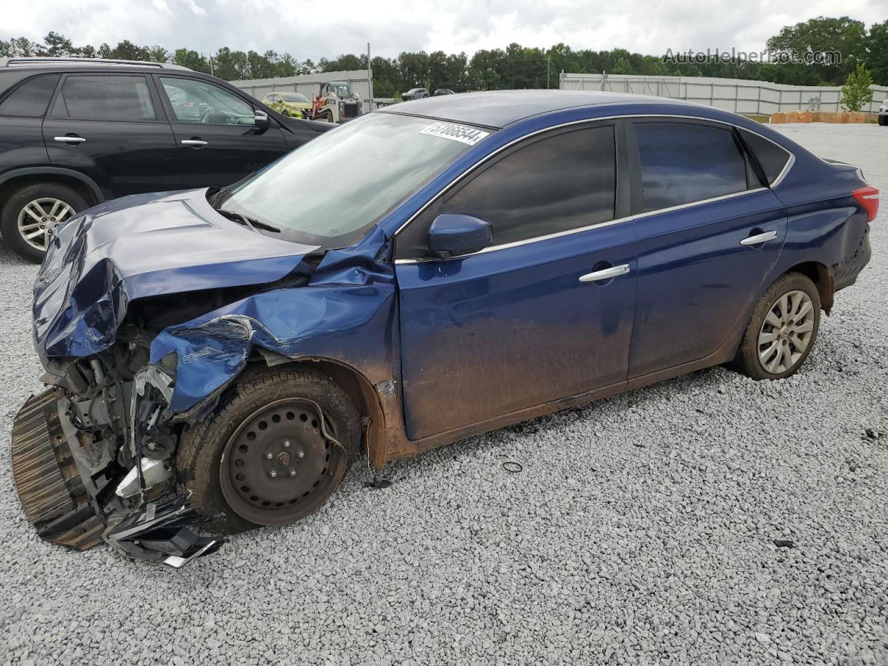 2016 Nissan Sentra S Blue vin: 3N1AB7AP7GY284202