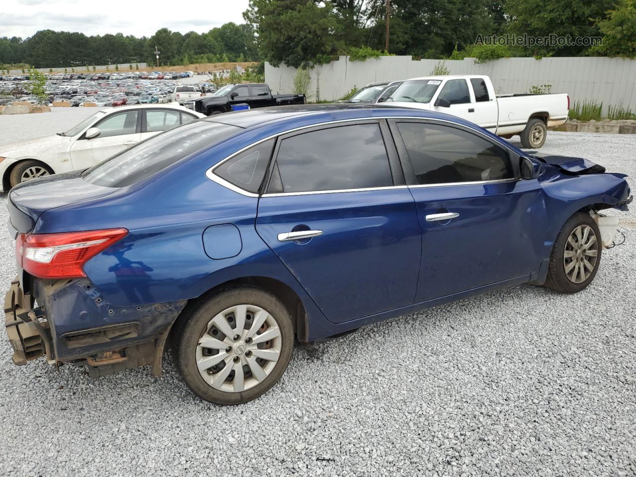 2016 Nissan Sentra S Blue vin: 3N1AB7AP7GY284202