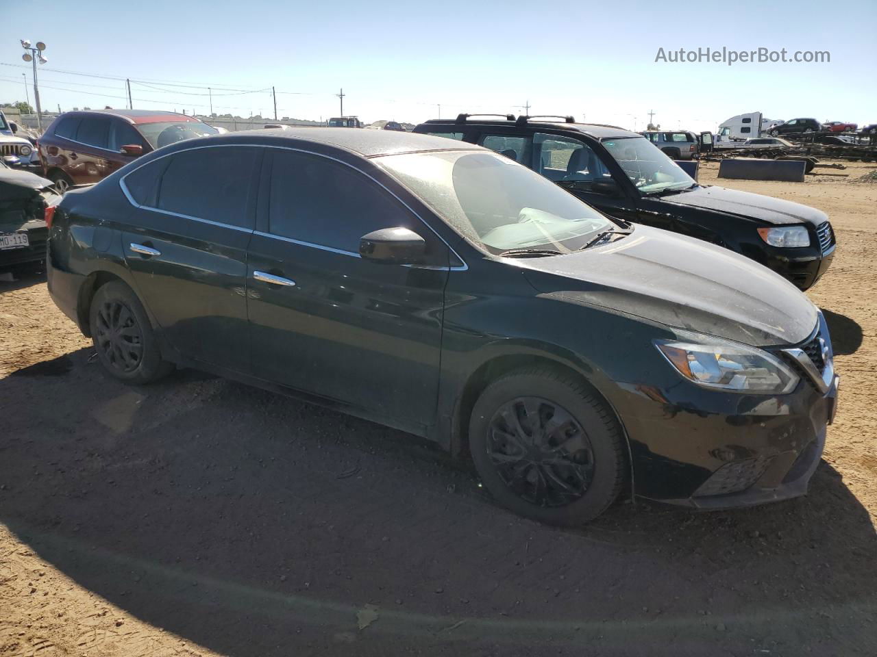 2016 Nissan Sentra S Black vin: 3N1AB7AP7GY292705