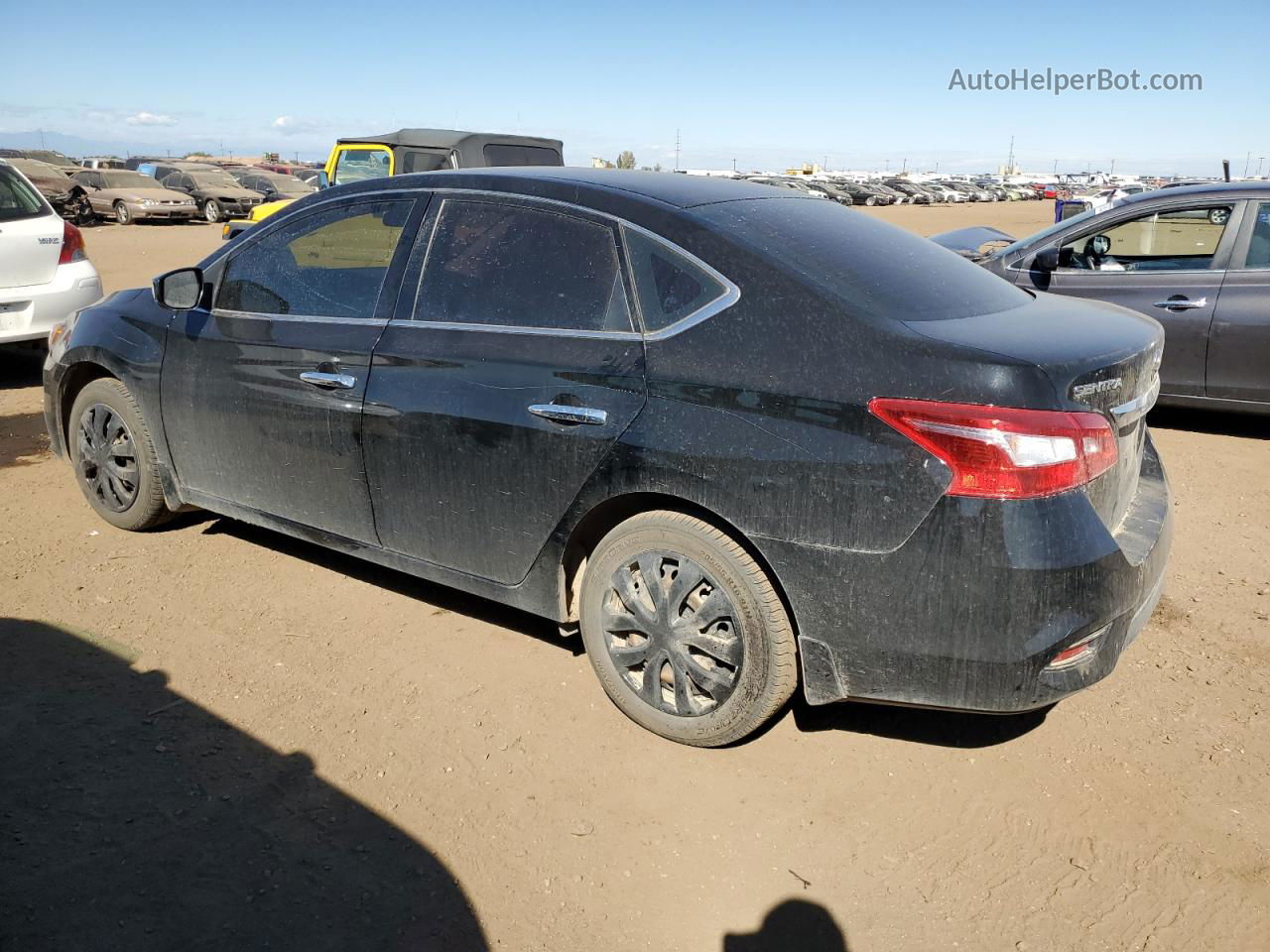 2016 Nissan Sentra S Black vin: 3N1AB7AP7GY292705