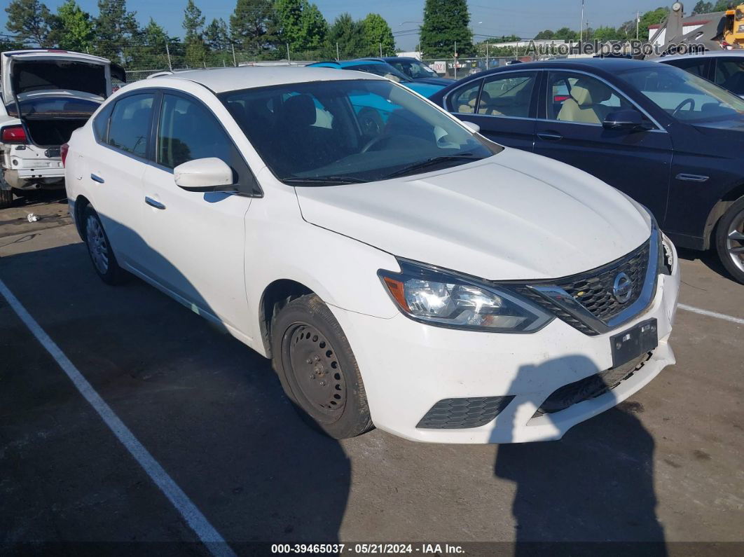 2016 Nissan Sentra   White vin: 3N1AB7AP7GY295278