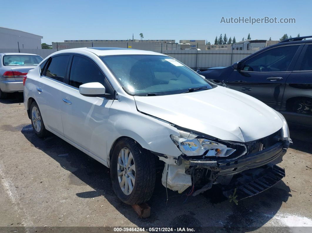 2016 Nissan Sentra Sv White vin: 3N1AB7AP7GY300396