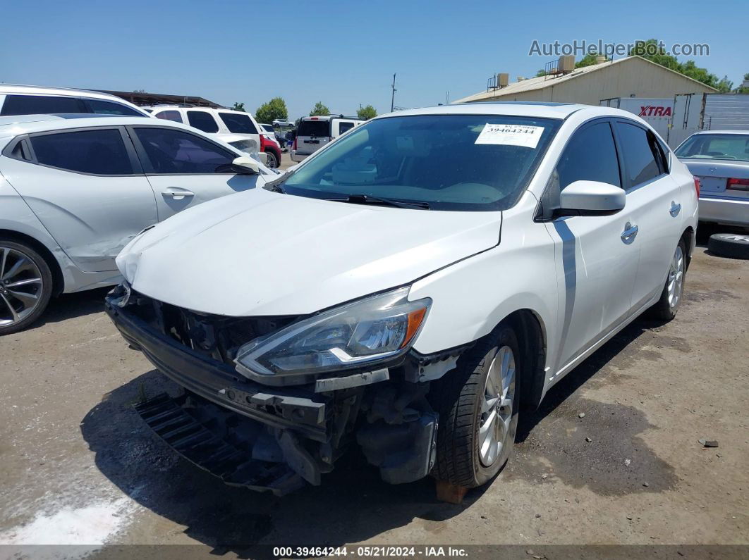 2016 Nissan Sentra Sv White vin: 3N1AB7AP7GY300396