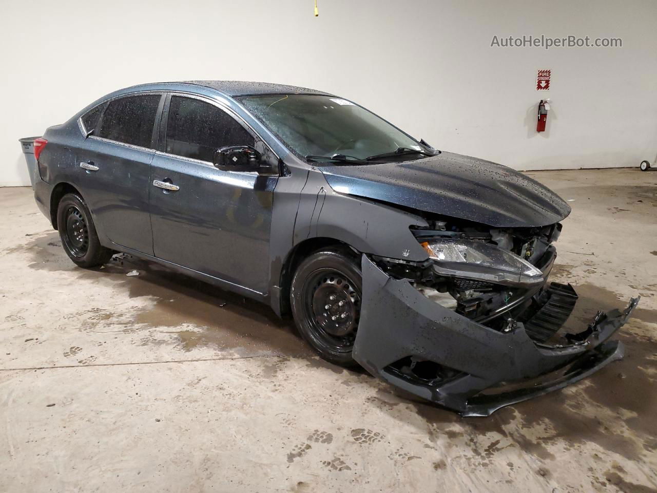 2016 Nissan Sentra S Blue vin: 3N1AB7AP7GY305596