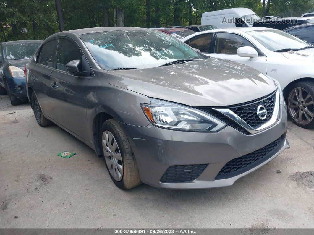 2016 Nissan Sentra Sv Gray vin: 3N1AB7AP7GY308434