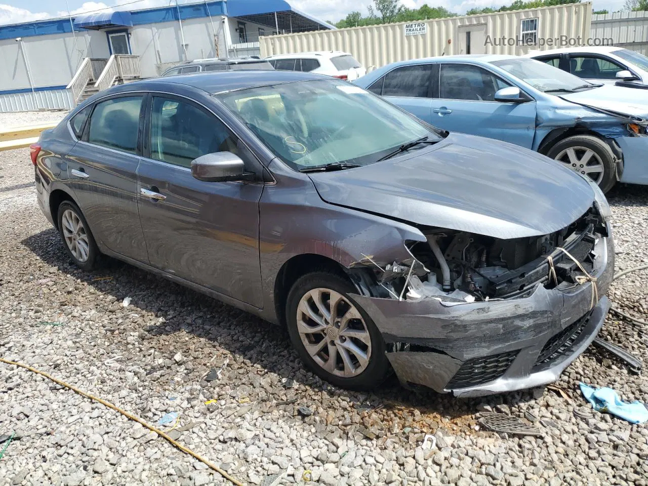 2018 Nissan Sentra S Gray vin: 3N1AB7AP7JL614988