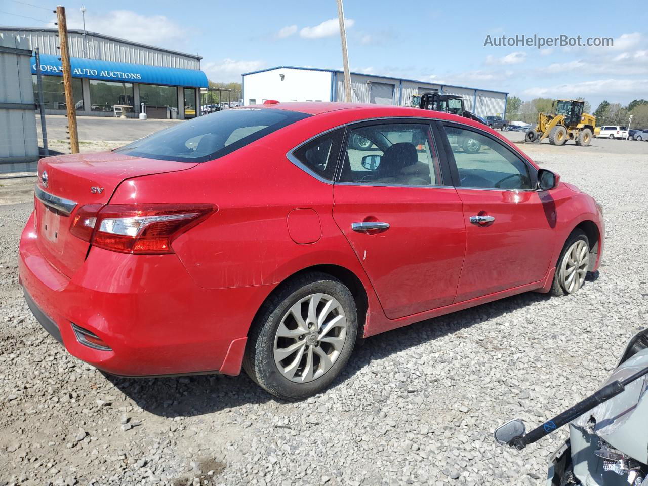 2018 Nissan Sentra S Красный vin: 3N1AB7AP7JL616658