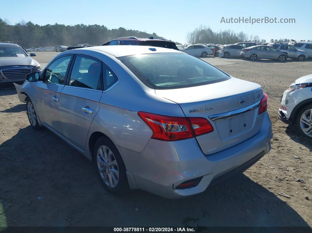 2018 Nissan Sentra Sv Silver vin: 3N1AB7AP7JL619592