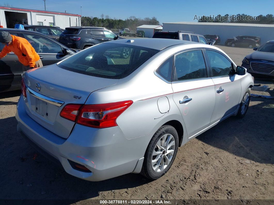 2018 Nissan Sentra Sv Серебряный vin: 3N1AB7AP7JL619592