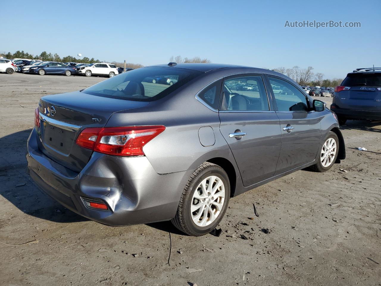 2018 Nissan Sentra S Gray vin: 3N1AB7AP7JL624209