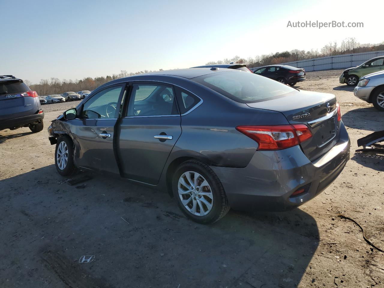 2018 Nissan Sentra S Gray vin: 3N1AB7AP7JL624209